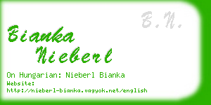 bianka nieberl business card